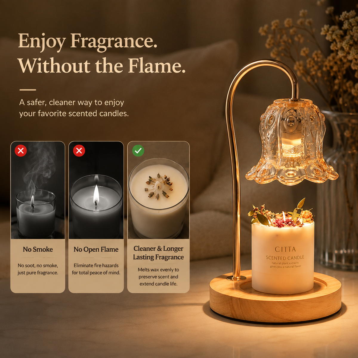 Lily Candle Warmer