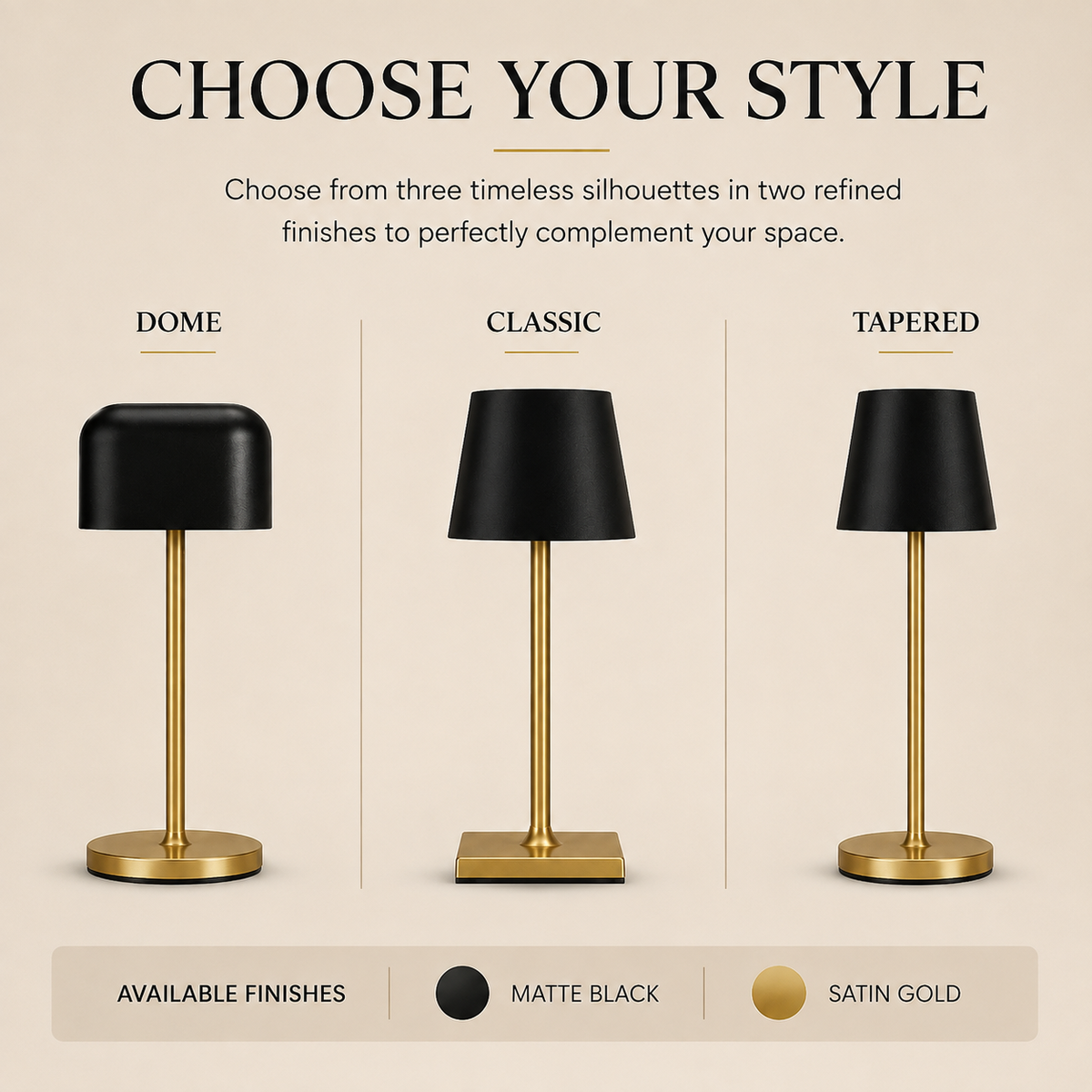 Cordless Accent Table Lamp