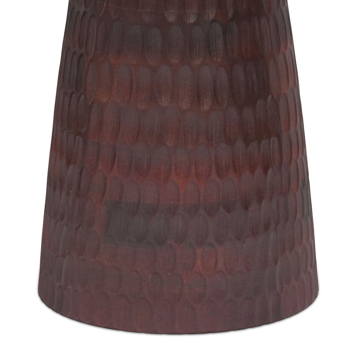 Fluted Wood Side Table